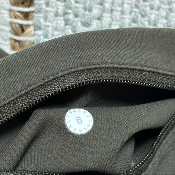 Lululemon Speed Up Crop 21" Olive Green High Rise Leggings Women’s Size 6 - Picture 8 of 8
